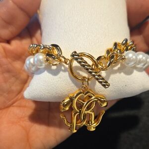Gold and Silver Charm Bracelet